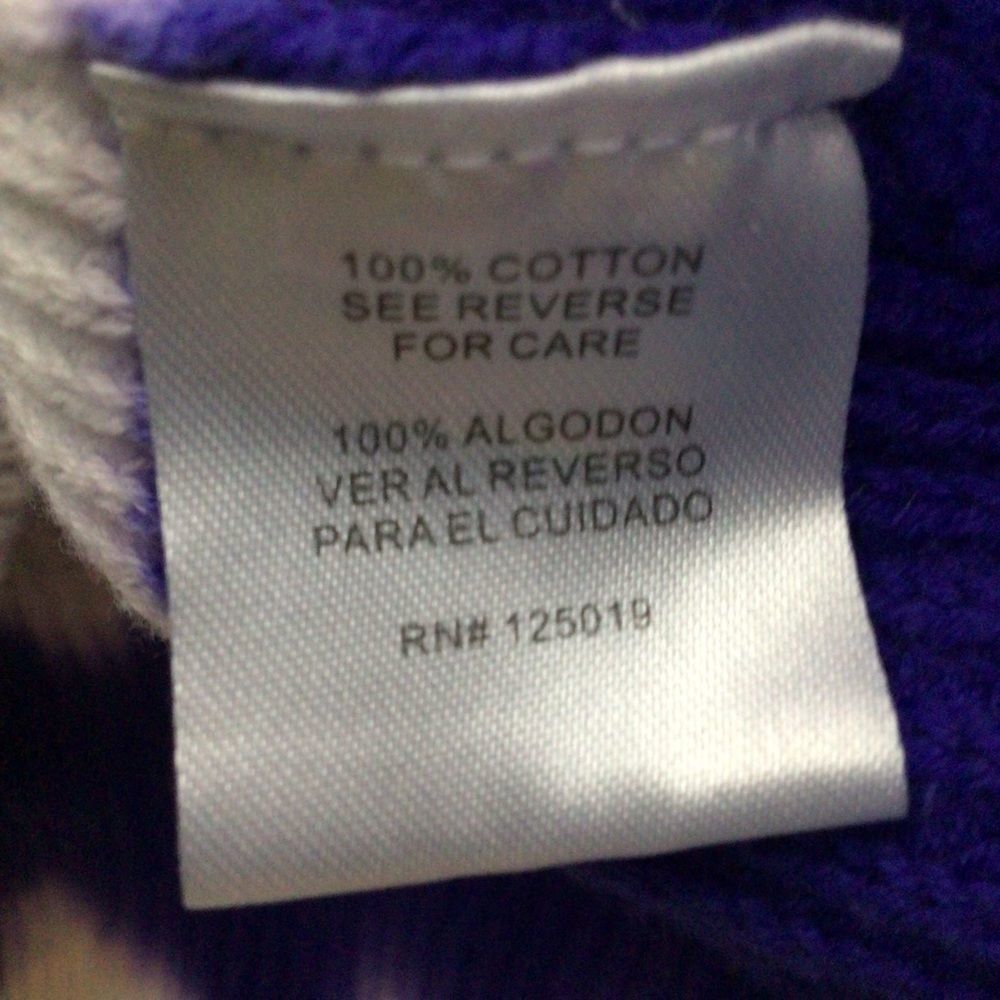Joseph A. purple sleeveless sweater PXL  tie dye 100% cotton Twee - Picture 4 of 6